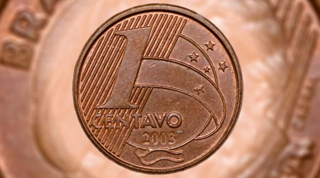 Moeda lendária de 1 centavo avaliada hoje (23/04) em R$ 100.000,00, pode mudar sua vida