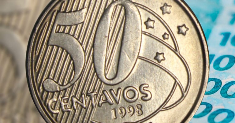 Moeda Rara de Cinquenta Centavos